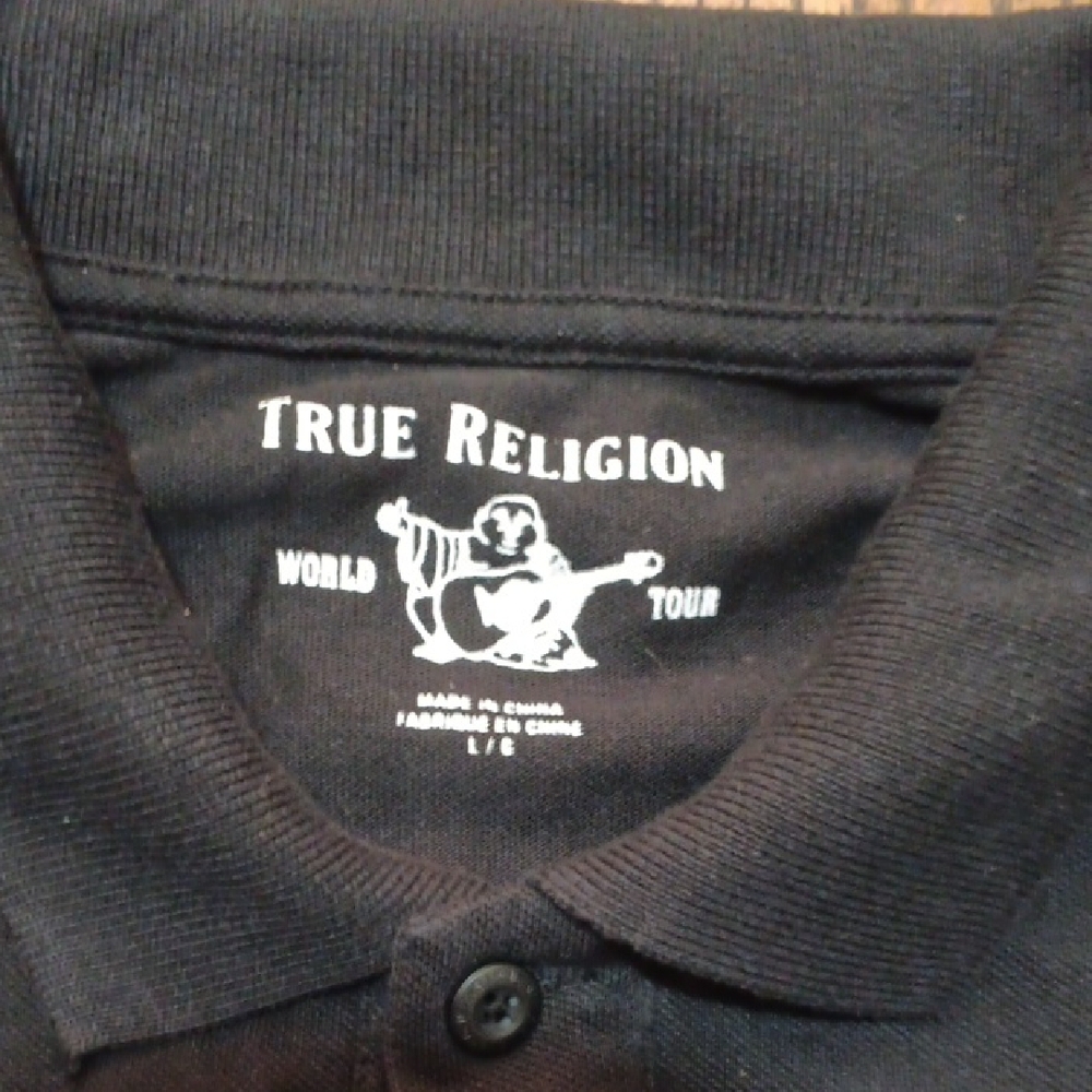 True Religion Men's Polo in Classic Black
